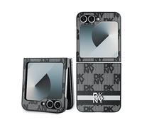 GUESS Dkny Con Cinturino In Pelle A Quadretti COVER per Samsung Galaxy Z Flip6, Nero