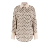 GUESS Donna Camicia Manica Lunga W4YH47WF1T2 Poliestere Beige XL