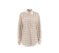 GUESS Donna Camicia Manica Lunga W4YH47WF1T2 Poliestere Beige XL
