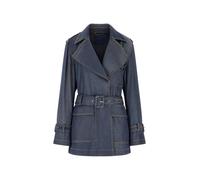GUESS donna Eco Regine Short Fluid Trench, Blu indaco, Small