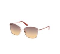 Guess Donna GU00149 32F Occhiali da sole Metallo Oro Marrone Squadrata Normale