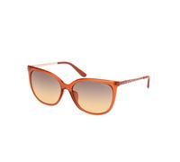 Guess Donna GU00150-H 44F Occhiali da sole Iniettato Arancione Marrone Squadrata Normale