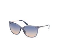 Guess Donna GU00150-H 84W Occhiali da sole Iniettato Azzurro Blu Squadrata Normale