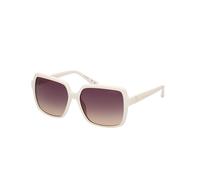Guess Donna GU00157 21B Occhiali da sole Iniettato Bianco Fumo Squadrata Normale