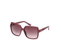 Guess Donna GU00157 69F Occhiali da sole Iniettato Bordeaux Marrone Squadrata Normale