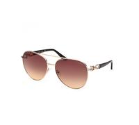 GUESS Women GU0015833F61 Sunglass, Occhiali Donna, Oro Pallido Lucido, 61