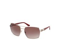 Guess Donna GU00159 32F Occhiali da sole Metallo Oro Marrone Squadrata Normale