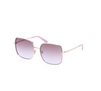 Guess Donna GU00194 59F Occhiali da sole Metallo Beige Marrone Squadrata Normale