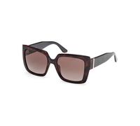 Guess Donna GU00200 52F Occhiali da sole Iniettato Havana Marrone Squadrata Normale Sfumato