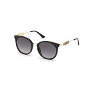 Guess Donna GU7645 01B Occhiali da sole Iniettato Nero Fumo Rotonda Normale Sfumato
