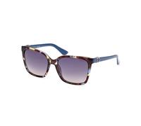 Guess Donna GU7865 92B Occhiali da sole Iniettato Blu Fumo Squadrata Normale Sfumato