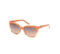 Guess Donna GU7878 44F Occhiali da sole Iniettato Arancione Marrone Squadrata Normale Sfumato