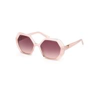 Guess Donna GU7879 74T Occhiali da sole Iniettato Rosa Rosso Geometrica Normale Sfumato