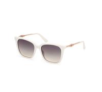 Guess Donna GU7886 21P Occhiali da sole Iniettato Bianco Verde Squadrata Normale Sfumato