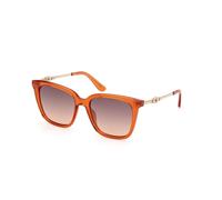 Guess Donna GU7886 44F Occhiali da sole Iniettato Arancione Marrone Squadrata Normale Sfumato