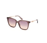 Guess Donna GU7886 59Z Occhiali da sole Iniettato Beige Viola Squadrata Normale Sfumato