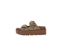 GUESS Donna Sandali Con Zeppa FLJF2XFAL03 Poliestere Beige 36
