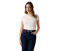 GUESS Donna T-Shirt Manica Corta W5GI04J1314 Cotone Crema M