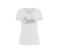 Guess Script Short Sleeve T-shirt Bianco S Donna
