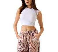 GUESS Donna Top W6GZ01Z0606 Poliammide Bianco L