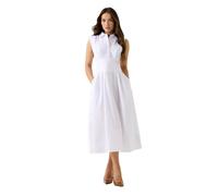 GUESS Donna Vestito Lungo W6GKA0W2353 Cotone Bianco S