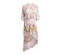 Guess Dress Ensley Wrap - Abito Lungo Floreale Multicolore - Taglia XS Donna