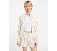 GUESS Eco Aggie - Felpa con zip intera, Ologramma Aop G6k5/G1dr, Large