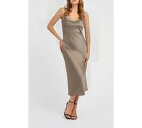 GUESS Eco Akilina Dress Walnut Shell Taglia: M | Abiti Midi Outlet | Donna | Marrone