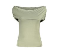 Guess Eco Charlotte - Top da Donna con Spalle Scoperte, Pianta Verde., S