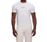 GUESS Eco City of Dreams - Maglietta a Maniche Corte da Uomo, Bianco Puro., S