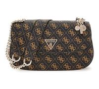 GUESS Eco Erica Convertible Xbody Flap Bag Brown Logo