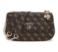 GUESS Eco Erica Convertible Xbody Flap Bag Brown Logo