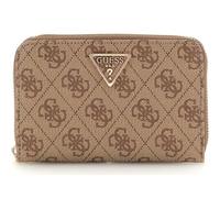 GUESS Eco Erica SLG Medium Zip Around Wallet Latte Logo