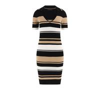 GUESS Eco Evie Striped Polo Dr Black White Gold Str Taglia: XL | Abiti Mini Outlet | Donna | Nero