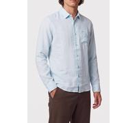 GUESS Eco Ls Napa Linen Shirt Azure Laguna Multi Taglia: L | Camicie Casual Outlet | Uomo | Bianco