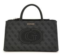 GUESS Eco Mietta Small Society Satchel Coal Logo / Black