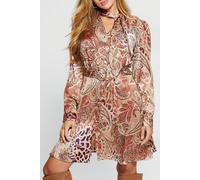 GUESS Eco Mireille Dress Red Multi Pattern Taglia: S | Abiti in T-Shirt Outlet | Donna | Rosso