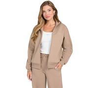 GUESS Eco Octavia - Felpa da donna a collo alto con zip intera, Large