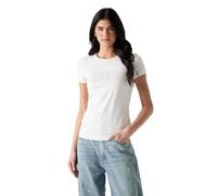 Guess Eco Short Sleeve Logo Lace Tee Abbigliamento Donna (Pacco da 1)