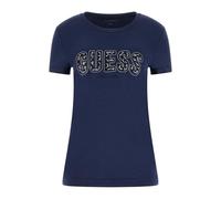 GUESS Eco Short Sleeve Logo Lace Tee Blu M
