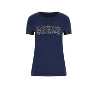 GUESS Eco Short Sleeve Logo Lace Tee Blu XS