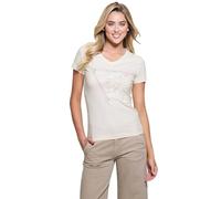 Guess Eco Short Sleeve Python Triangle Tee T-Shirt Donna