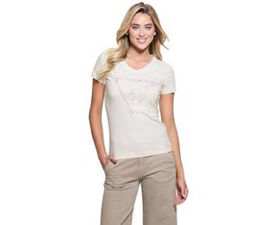 Guess Eco Short Sleeve Python Triangle Tee T-Shirt Donna