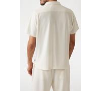 GUESS Eco Ss Baron Textured Kn Pearl White Taglia: M | Camicie Casual Outlet | Uomo | Bianco