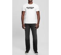 GUESS Eco Ss Bsc Velvet Logo T Pure White Taglia: L | T-shirt stampate Outlet | Uomo | Bianco