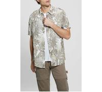GUESS Eco Ss Eco Rayon Tropica Etched Tropical Prin Taglia: XS | Camicie Casual Outlet | Uomo