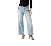 GUESS Eco Zoya - Crop da donna a gamba larga, Luce Coloniale, 25