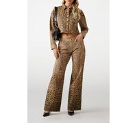 GUESS Edda Denim Printed J Charming Leopard Deg Taglia: 40 | Giacche di jeans Outlet | Donna | Blu
