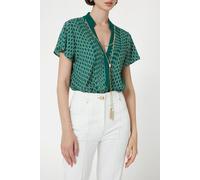 GUESS Edith Top New Monogram Green Taglia: 38 | Body Outlet | Donna | Verde