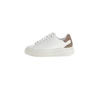 GUESS FLJELBFAL12 sneakers bianco pelle scarpe donna brown
